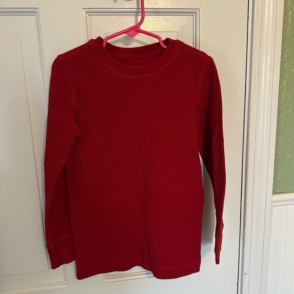 Kids Red Long Sleeve Shirt